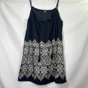 Boho Black and White Spaghetti Strap Top/Dress